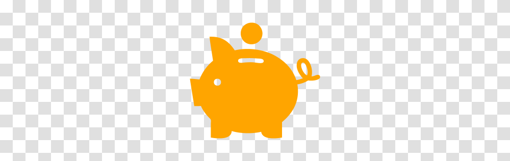 Orange Piggy Bank Icon, Plant, Fruit, Food, Logo Transparent Png