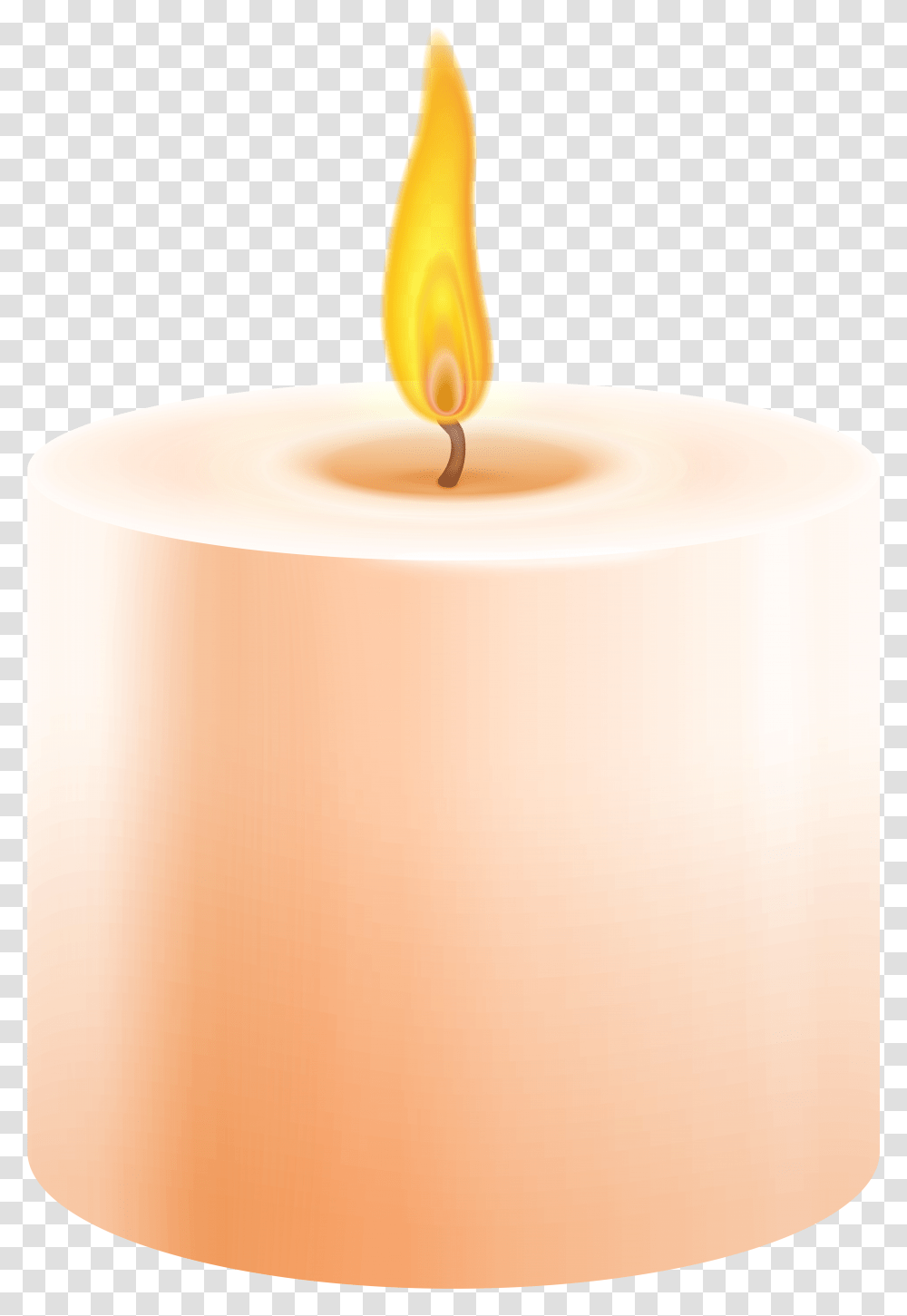 Orange Pillar Candle Clip Art Flame, Lamp, Cylinder Transparent Png