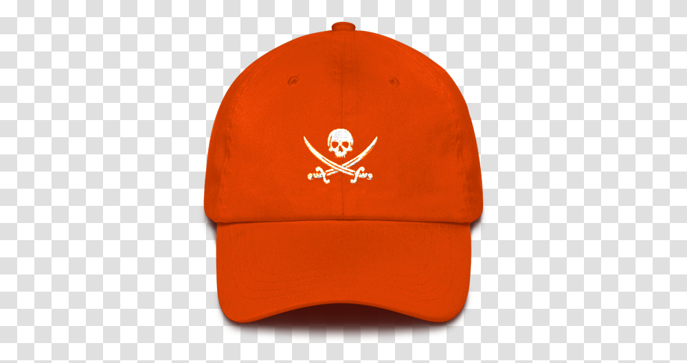 Orange Pirate Flag Dad Hat Baseball Cap, Clothing, Apparel, Swimwear Transparent Png