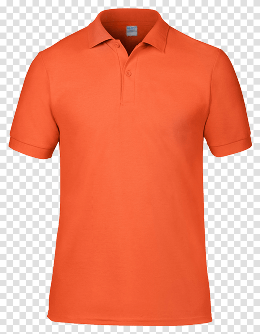 Orange Plain Orange T Shirt With Collar, Apparel, T-Shirt, Jersey Transparent Png