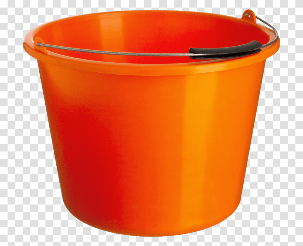 Orange Plastic Bucket, Bathtub Transparent Png