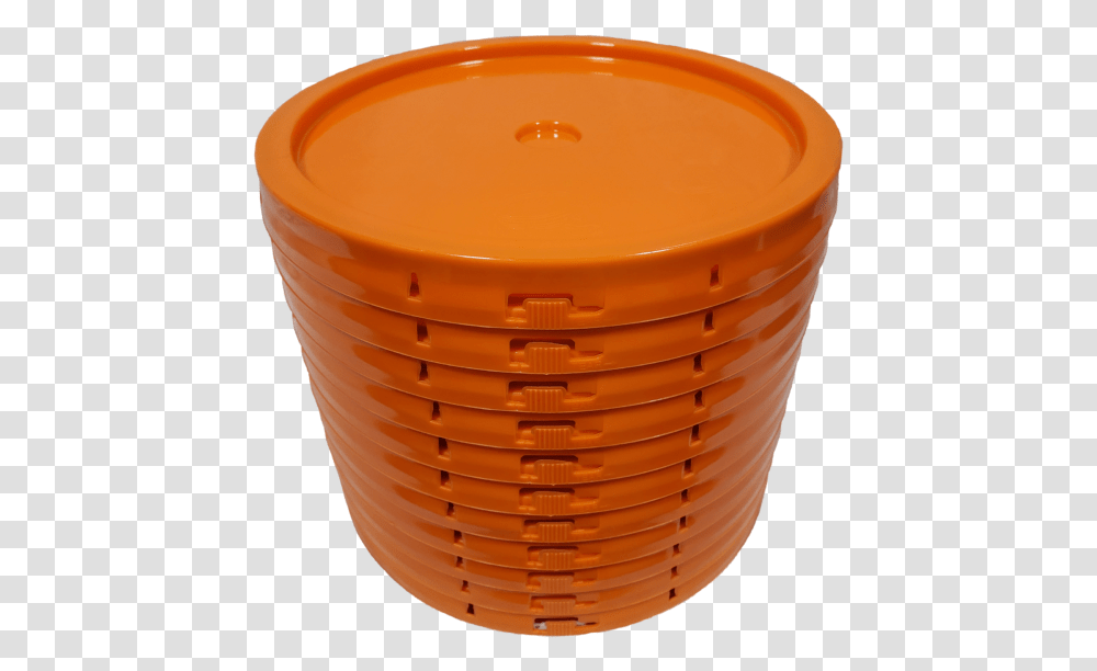 Orange Plastic Lid With Gasket And Tear Tab Fits Plastic, Cup, Bowl, Coffee Cup, Measuring Cup Transparent Png