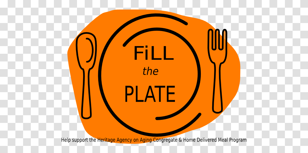 Orange Plate Clip Arts For Web Clip Arts Free Spoon And Fork, Label, Text, Buckle, Logo Transparent Png