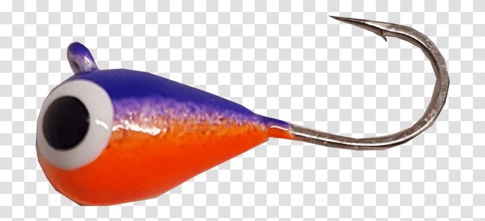 Orange Purple Uv Glow Tungsten Jig Hook, Oars, Paddle, Fishing Lure, Animal Transparent Png