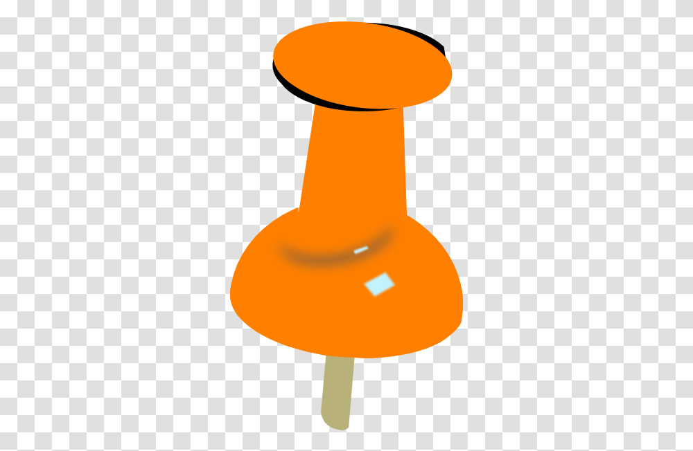 Orange Push Pin Clipart Clip Art, Lamp, Plant, Food, Cone Transparent Png
