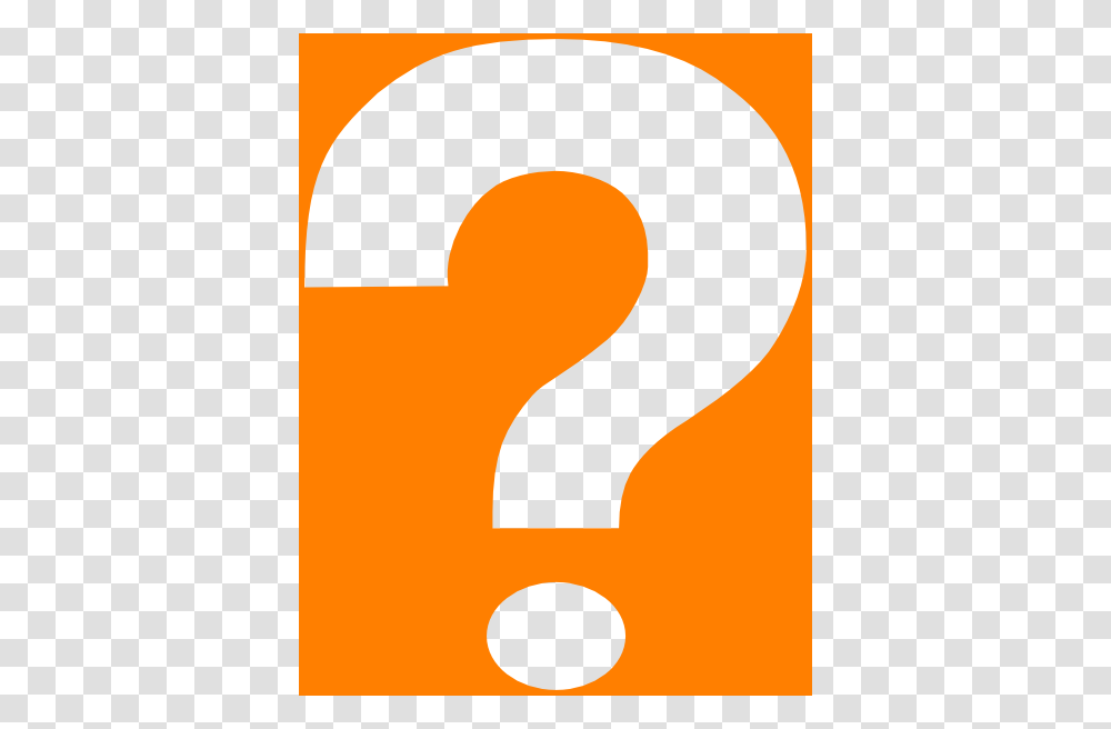 Orange Question Mark, Alphabet, Number Transparent Png
