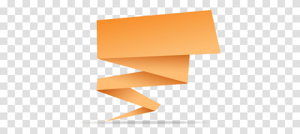Orange Rectangular Origami Banner & Svg Banner Naranja, Graphics, Art, Lighting, Paper Transparent Png