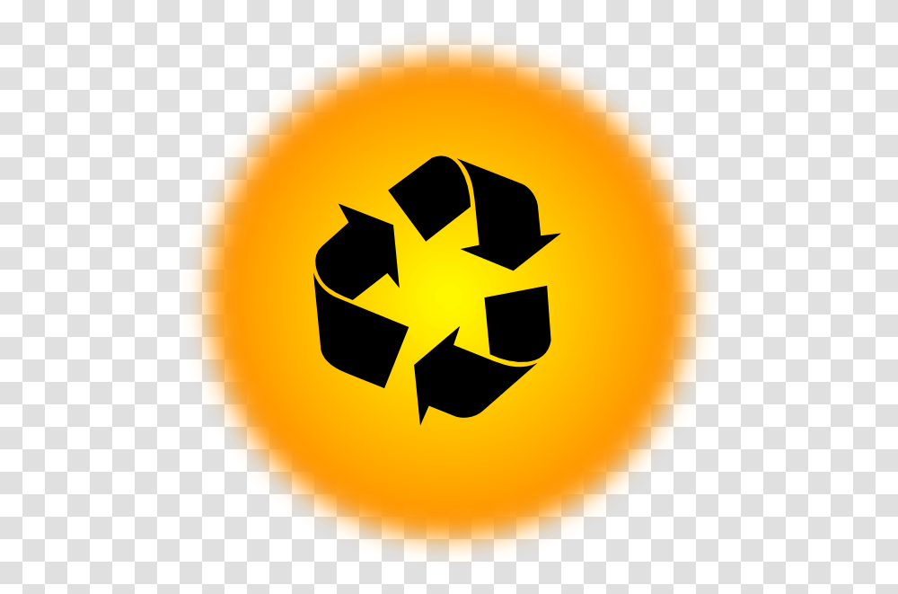 Orange Recycle Icon Clip Arts For Web Clip Arts Free Recycle Bin Icon, Symbol, Recycling Symbol Transparent Png