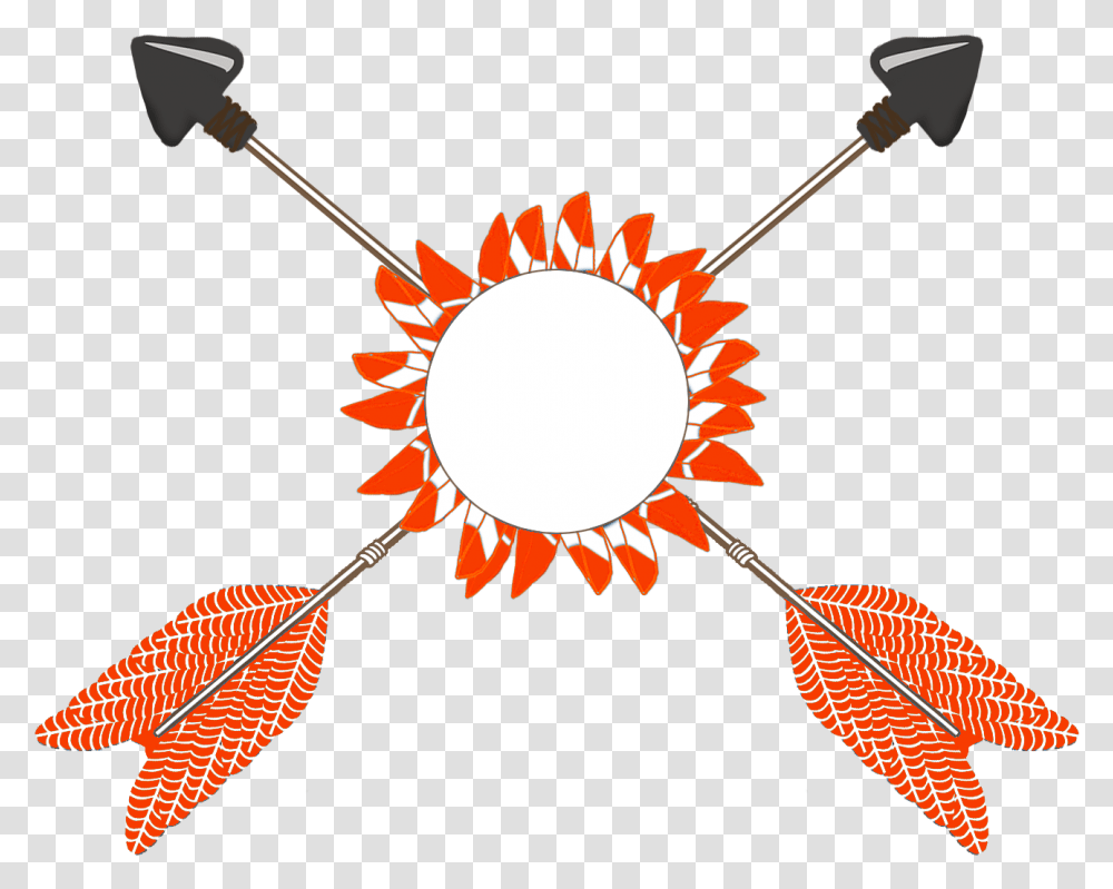 Orange Red Tribal Arrows Clipart Feather Tribal, Nature, Outdoors, Leaf, Plant Transparent Png