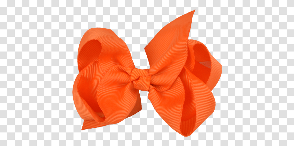 Orange Ribbon Bow Orange Bow, Tie, Accessories, Accessory, Necktie Transparent Png