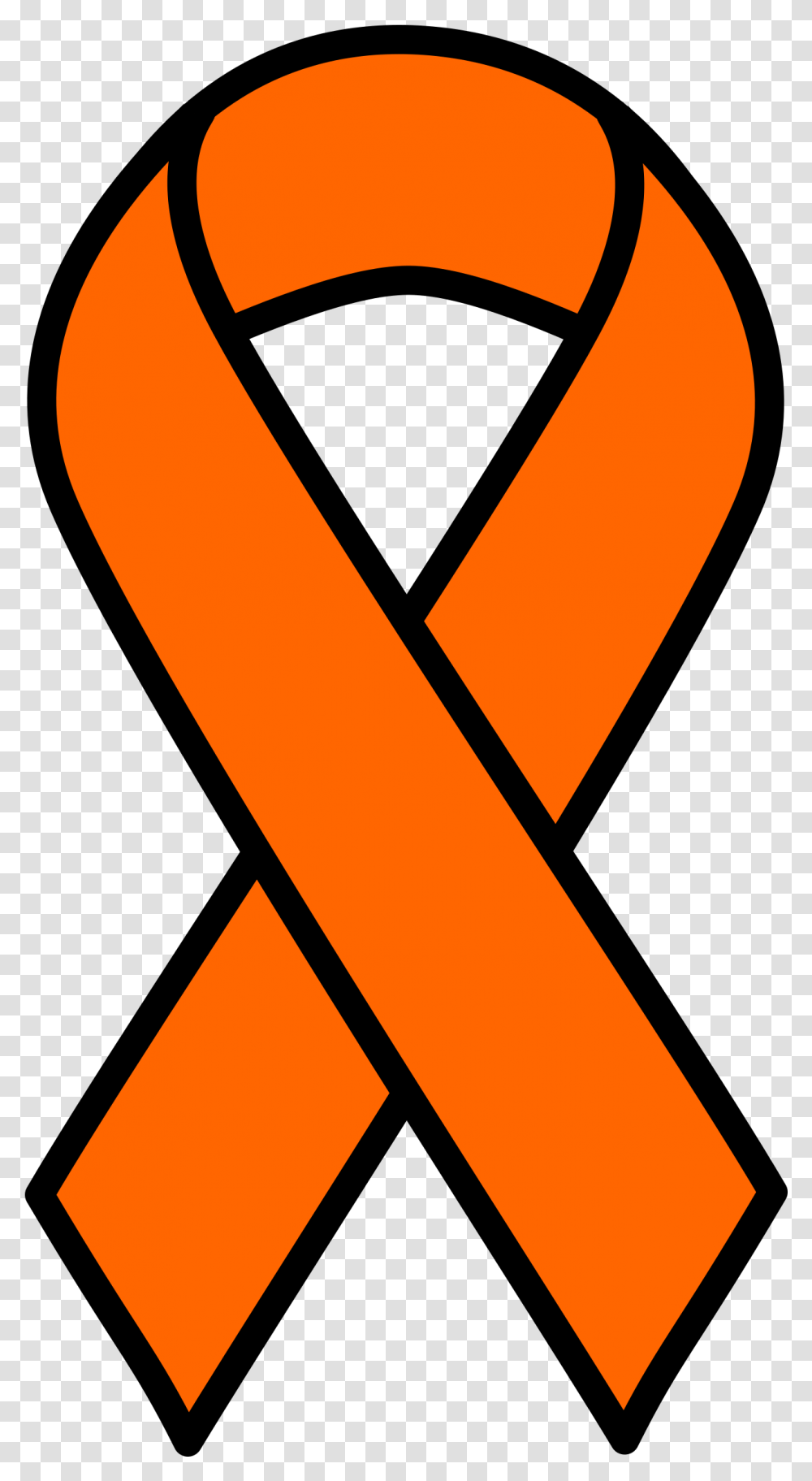 Orange Ribbon Breast Cancer Ribbon Clip Art, Text, Graphics, Label, Symbol Transparent Png