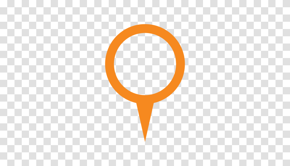 Orange Ring Location Marker, Logo, Trademark, Gold Transparent Png