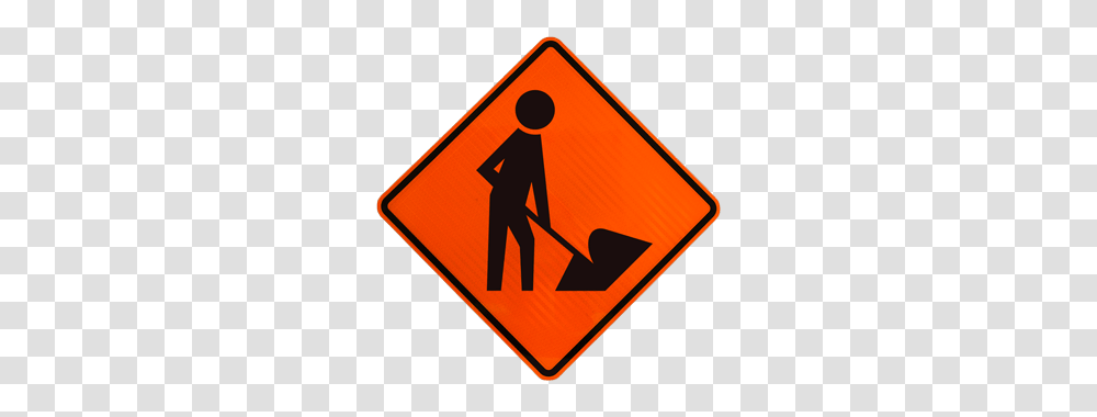 Orange Road Construction Signs Mutcd Compliant Shipped Fast, Road Sign Transparent Png