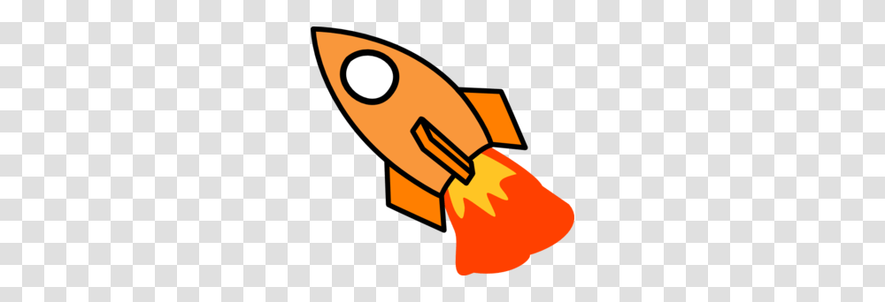 Orange Rocket Clip Art Transparent Png