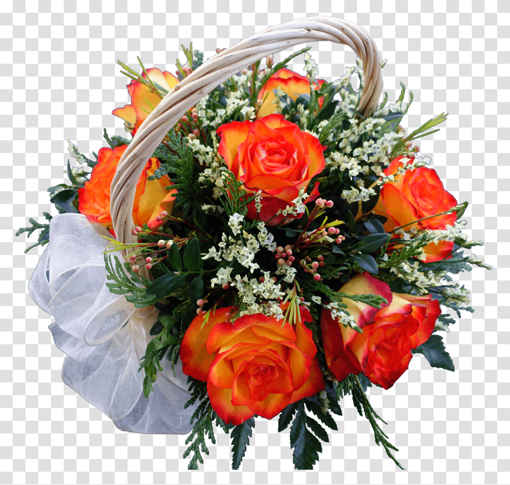 Orange Rose Flowers, Plant, Blossom, Flower Bouquet, Flower Arrangement Transparent Png