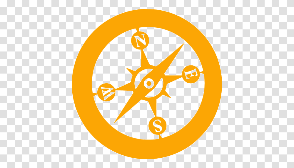 Orange Safari Icon Navy Blue Safari Logo, Compass, Symbol Transparent Png