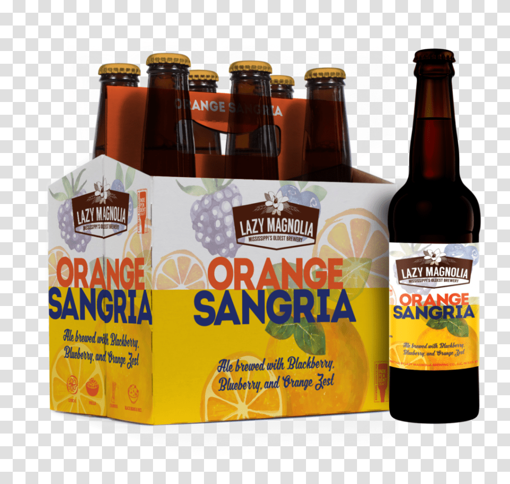 Orange Sangria Lazy Magnolia Brewery Black Ipa Beer, Alcohol, Beverage, Drink, Bottle Transparent Png