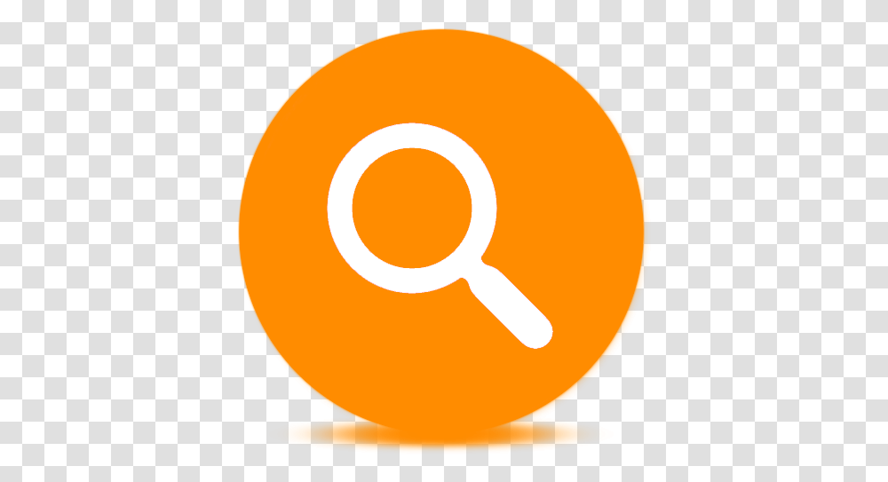 Orange Search For Google Bitcoin Logo, Rattle, Magnifying, Food Transparent Png