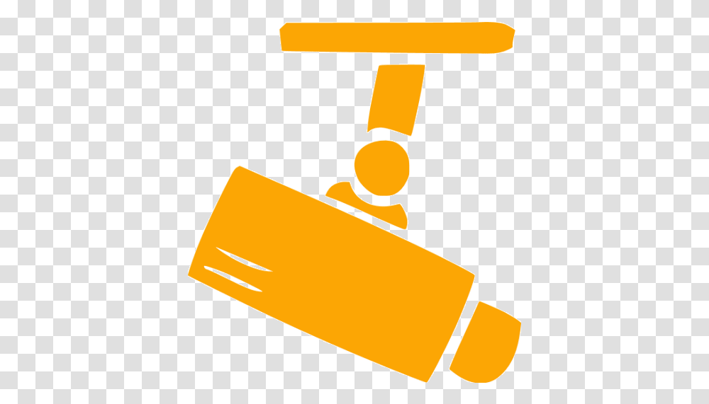 Orange Security Camera 2 Icon Cctv Camera Icon Grey, Label, Text, Tool, Cowbell Transparent Png