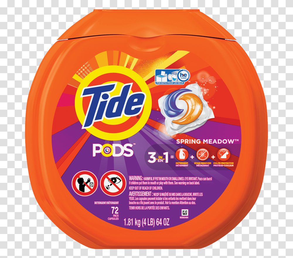 Orange Sherbet Tide Pods Tide Pod 3 In, Label, Food, Bottle Transparent Png