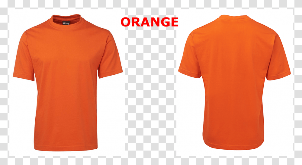 Orange Shirt Front Back, Apparel, T-Shirt, Jersey Transparent Png