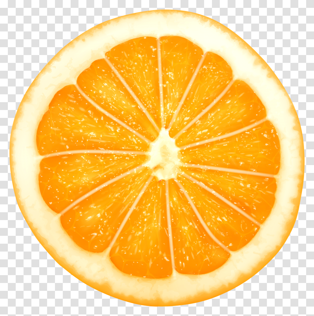 Orange Slice Clip Art Orange Slice On Top Transparent Png