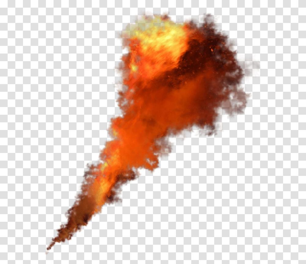 Orange Smoke Bomb, Bonfire, Flame, Nature, Outdoors Transparent Png