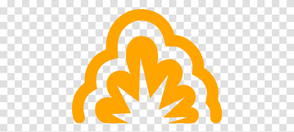 Orange Smoke Explosion Icon Free Orange Explosion Icons Explosion Icon Gray, Symbol, Fire, Candle, Halloween Transparent Png