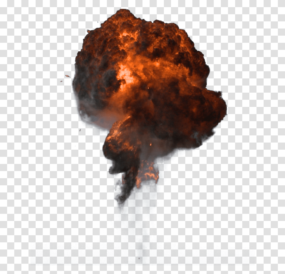 Orange Smoke Realistic Explosion Effect, Nature, Outdoors, Mountain, Nuclear Transparent Png