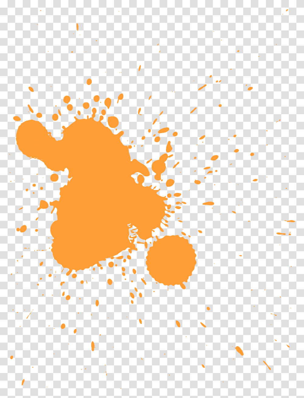 Orange Splat Image Orange Paint Splatter, Paper, Confetti Transparent Png