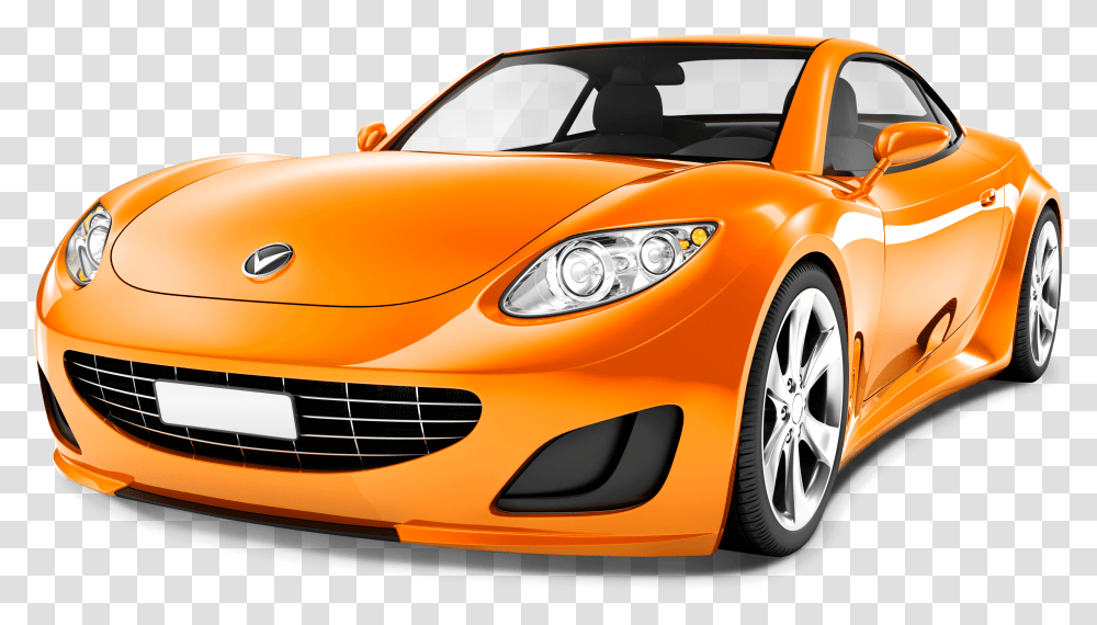 Orange Sports Car Sports Car Clipart, Vehicle, Transportation, Automobile, Spoke Transparent Png