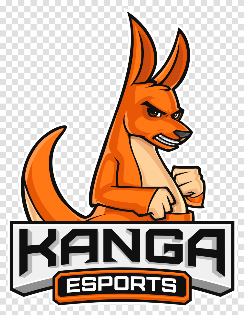 Orange Square Kanga Esports Logo, Hook, Animal, Mammal, Wildlife Transparent Png