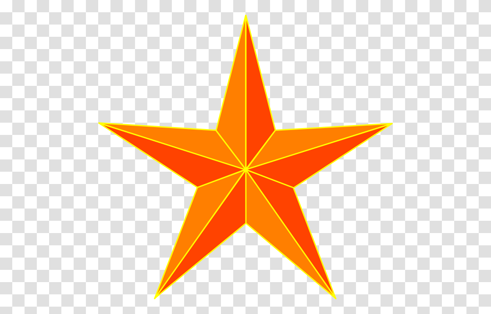 Orange Star Clip Art, Star Symbol, Cross Transparent Png