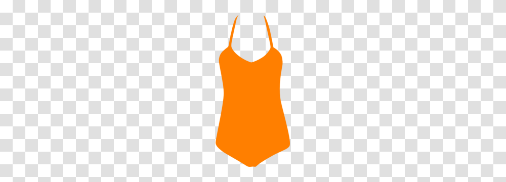 Orange Swim Suit Clip Art, Apparel, Undershirt, Tank Top Transparent Png