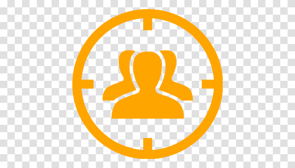 Orange Target Audience Icon, Logo, Trademark Transparent Png