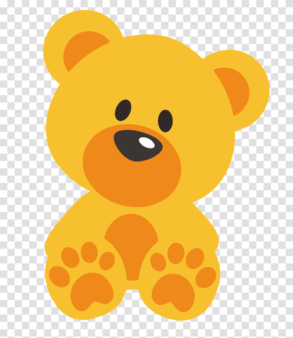 Orange Teddy Bear Clipart Yellow Teddy Bear Clipart, Toy, Piggy Bank, Figurine, Plush Transparent Png