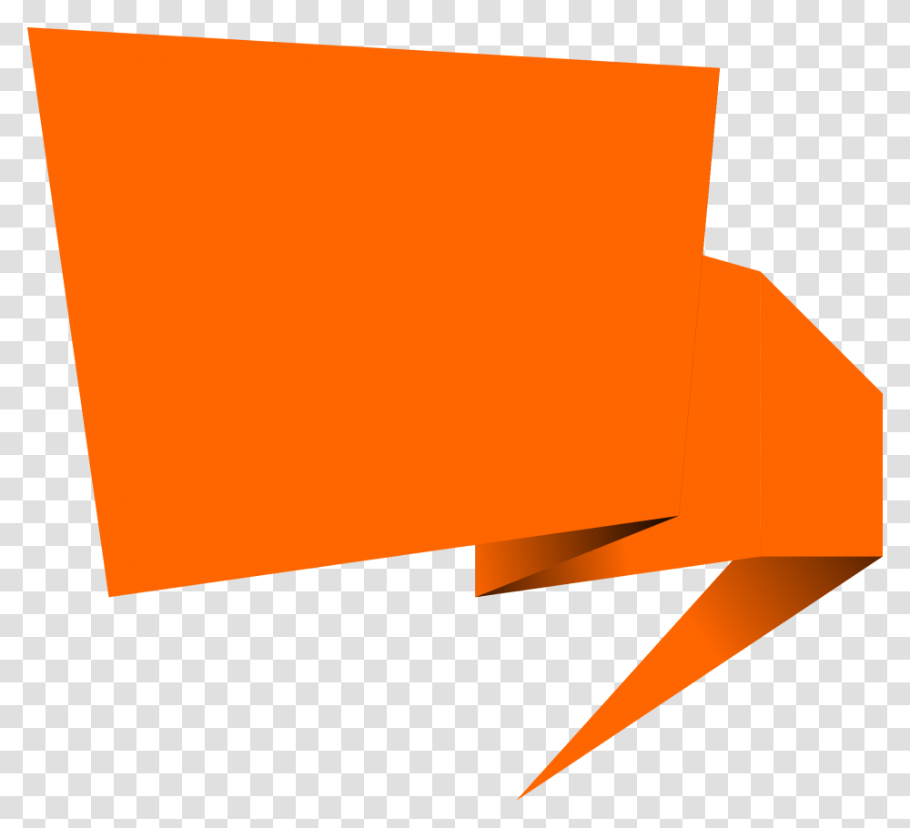 Orange Text Box Background, Paper Transparent Png
