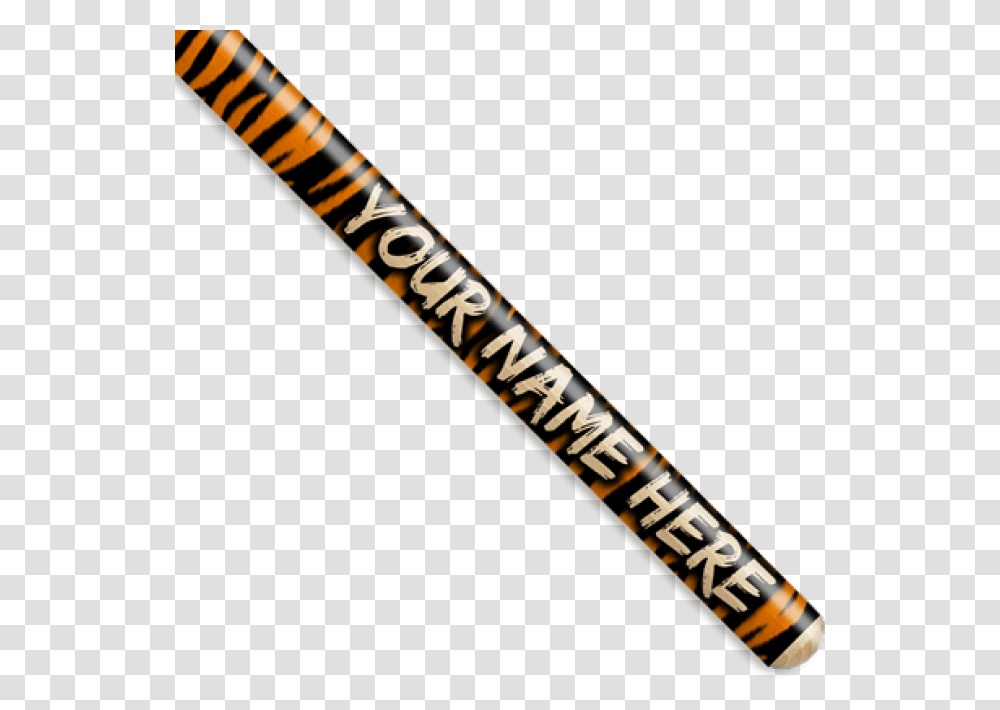 Orange Tiger Stripe Personalized Custom Drumsticks, Baseball Bat, Team Sport, Sports, Softball Transparent Png