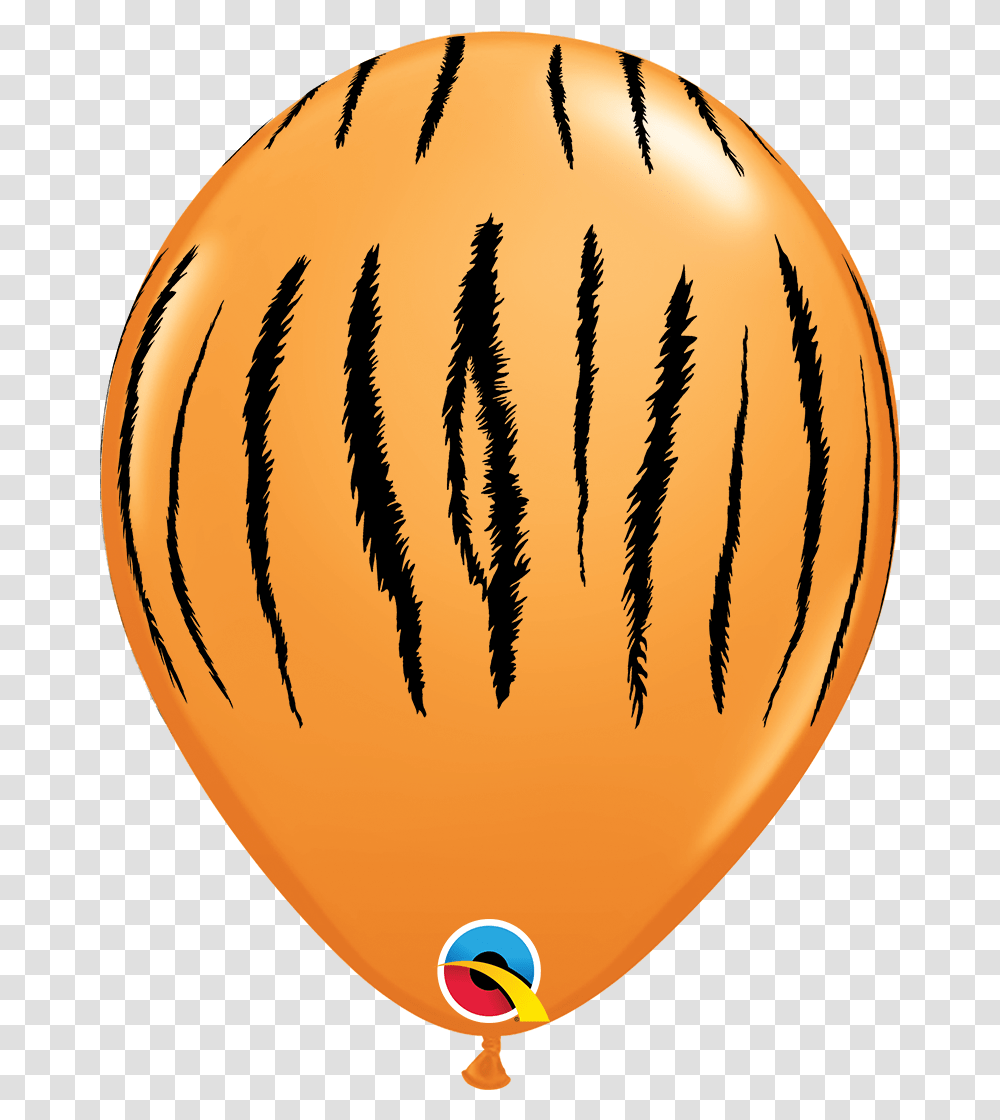 Orange Tiger Stripes Balloons, Plant, Vehicle, Transportation, Aircraft Transparent Png