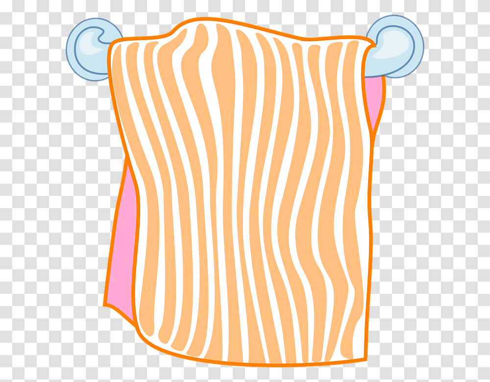 Orange Towel Clipart, Pillow, Cushion, Apparel Transparent Png