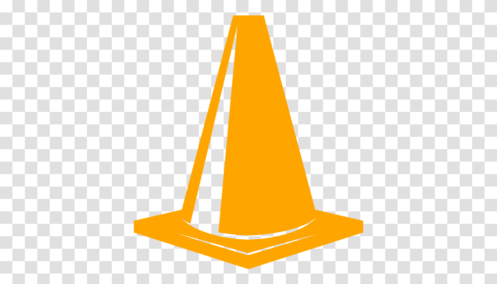 Orange Traffic Cone Icon Yellow Traffic Cone Clip Art, Clothing, Apparel, Hat, Party Hat Transparent Png