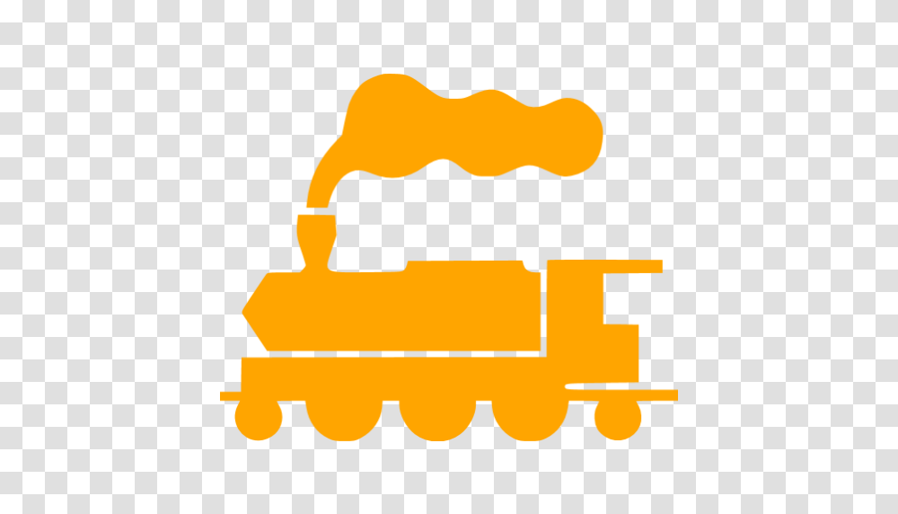 Orange Train Clipart Clip Art Images, Machine Transparent Png