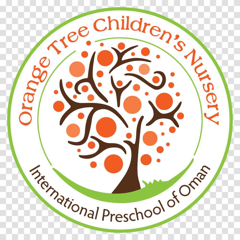 Orange Tree Childrens Nursery Logo, Label, Sticker Transparent Png