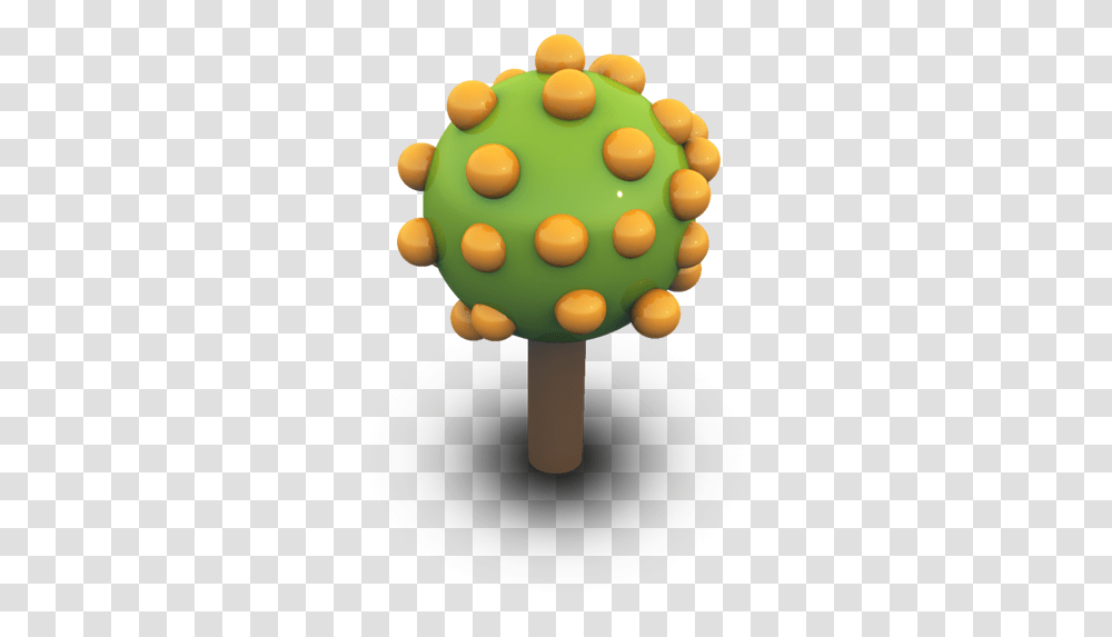 Orange Tree Icon Tree 3d Icon, Birthday Cake, Dessert, Food, Candy Transparent Png