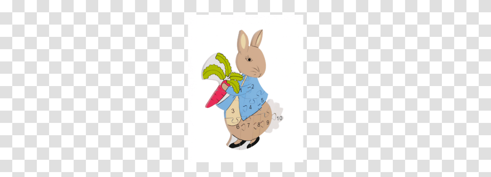 Orange Tree Toys Peter Rabbit Number Puzzle Sold For Hospice, Rodent, Mammal, Animal Transparent Png