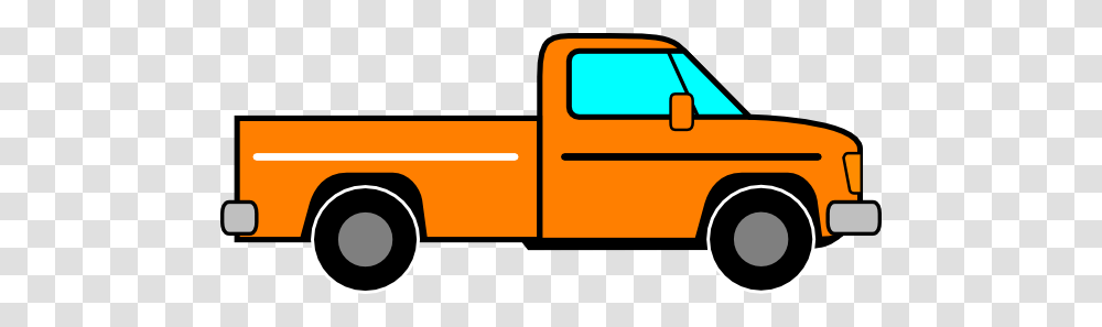 Orange Truck Clip Art, Vehicle, Transportation, Pickup Truck Transparent Png
