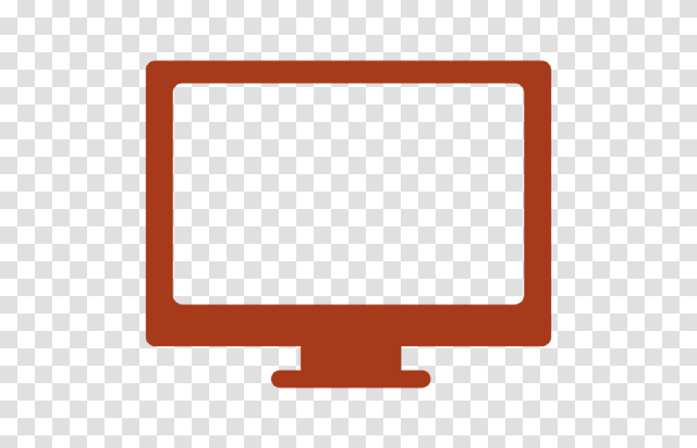 Orange Tv Icon, Monitor, Screen, Electronics, Display Transparent Png