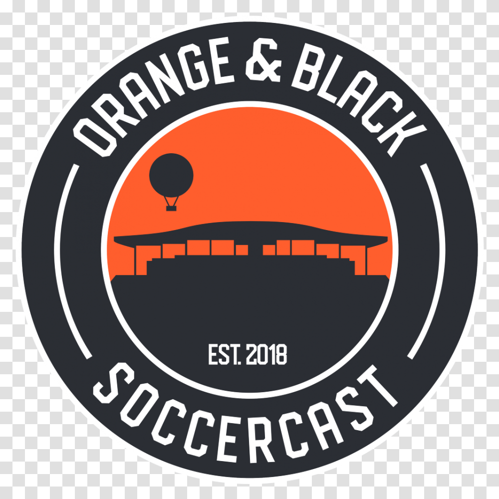 Orange & Black Soccercast Background, Label, Text, Sticker, Logo Transparent Png