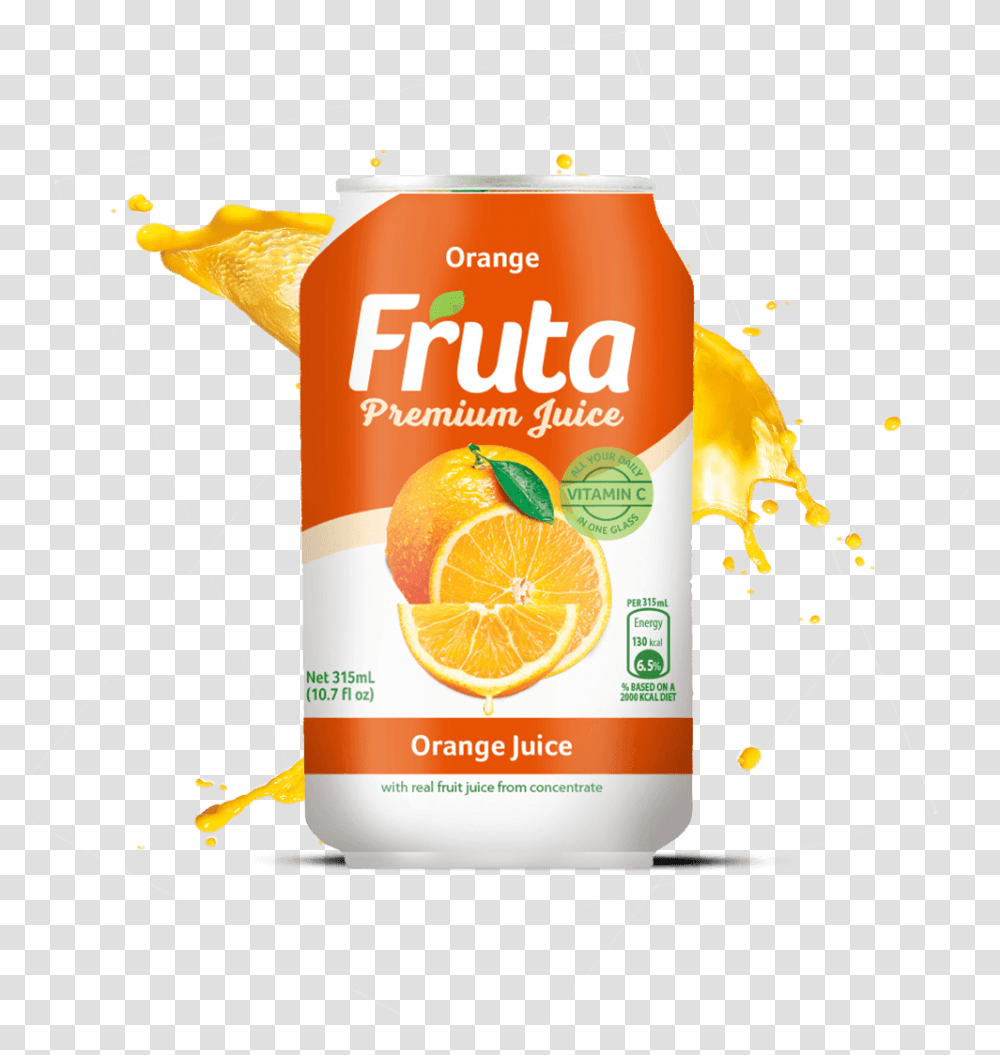 Orange - Fruta Fruta Fruit Punch Can 315 Ml, Juice, Beverage, Drink, Orange Juice Transparent Png