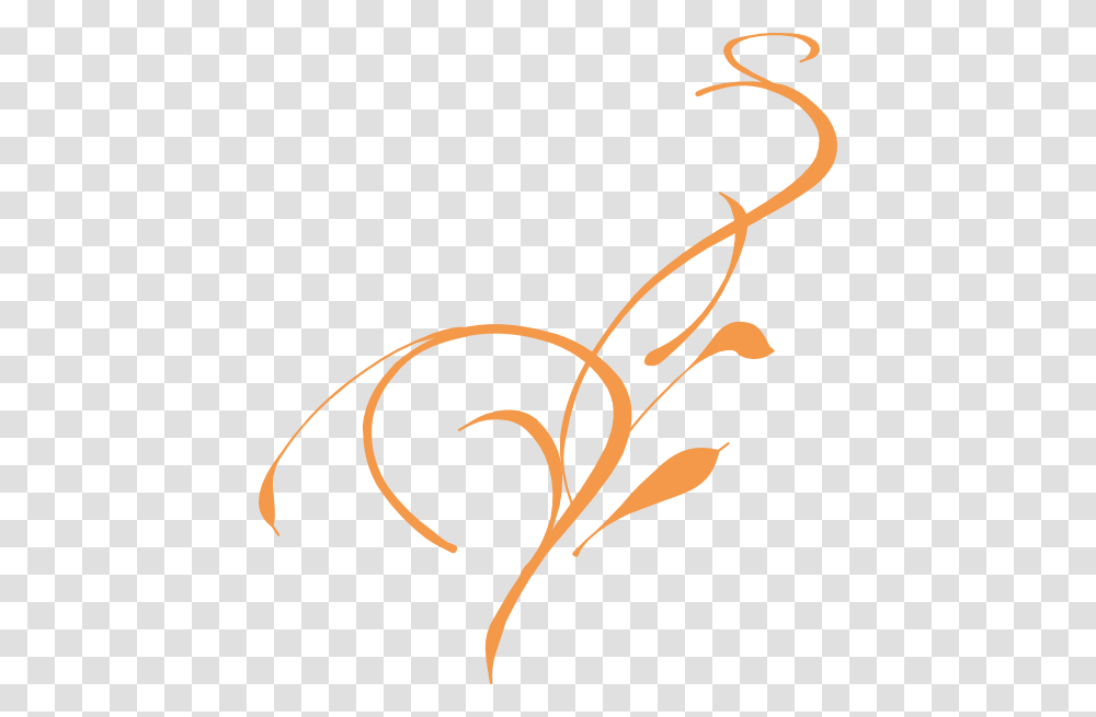 Orange Vine Clip Art Vine Clip Art, Floral Design, Pattern Transparent Png